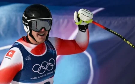 Olympic Victory: Franjo von Allmen Wins Downhill Gold for Late Father
