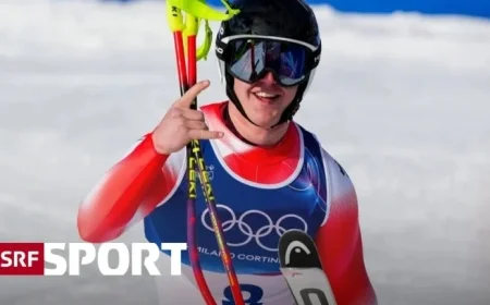 Von Allmen’s Daring Run Wins Olympic Gold; Odermatt Finishes Fourth