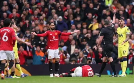 Cristian Romero Receives Red Card: Spurs Defender to Miss Upcoming Matches