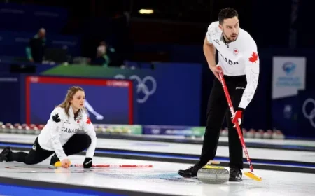 Great Britain Defeats Canadian Mixed Doubles Curling Team at Winter Olympics