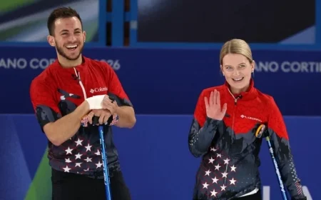 USA, Great Britain Remain Unbeaten in Mixed Doubles Curling After Day 3