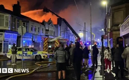 Blackpool Business Owners Devastated by Massive Fire