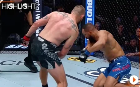 UFC Vegas 113: Dustin Jacoby Dominates Julius Walker in Highlight Fight