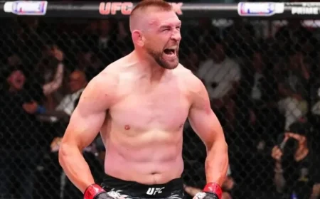 Dustin Jacoby Delivers Brutal Finish at UFC Vegas 113, Overcoming Referee Decision