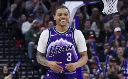 Keyonte George Leaves Jazz Game vs. Magic Due to Injury