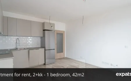 Prague Apartment for Rent: Modern 42m², 1-Bedroom on Fabiánové Street