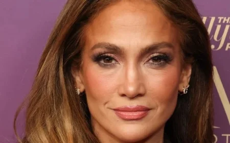 Jennifer Lopez Stuns Beverly Hills in Silk Nightgown