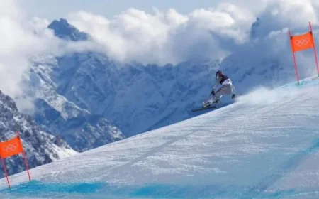 Cande Moreno Suffers Frightening Fall in Milano-Cortina Olympic Downhill Event