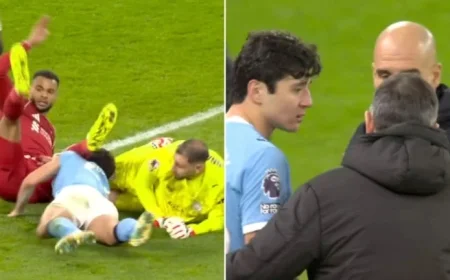 Man City’s Khusanov Escapes Serious Injury After Timely Medical Intervention