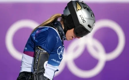 Ester Ledecka Falls Short in Winter Olympics Gold Quest