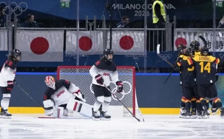 Germany Defeats Japan, Putting Olympic Ice Hockey Hopes on Edge