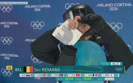 15-Year-Old Sky Remans Misses Big Air Finals After Crucial Jump Error