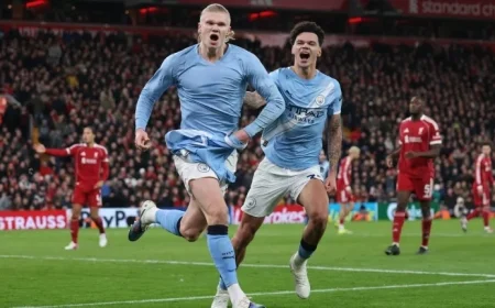 Manchester City Edges Liverpool 2-1, Shaking Up Title Race in Just Nine Minutes