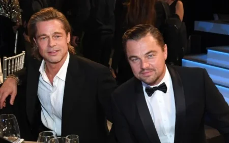 Leonardo DiCaprio Shares Brad Pitt’s Hilarious On-Set Mistake with His Father