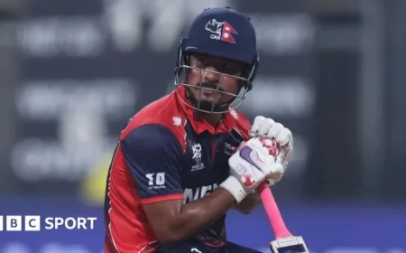 Nepal Challenges England in Thrilling T20 World Cup Match