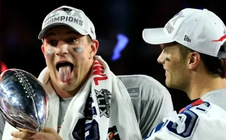 Rob Gronkowski Playfully Labels Tom Brady as a Cat Person