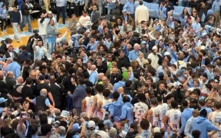 ACC Fines UNC $50K for Court-Storming After Duke Victory
