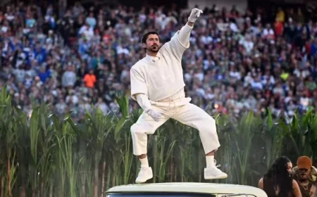 Celebrities Shine at Super Bowl Halftime Show and Stands