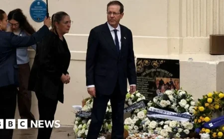 Israeli President Honors Bondi with Wreath in Contentious Visit Launch