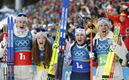France Wins First Gold in Mixed Biathlon Relay at Milan Cortina