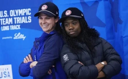 U.S. Speed Skaters Bowe, Jackson Chase 2026 Winter Olympics 1000m Gold