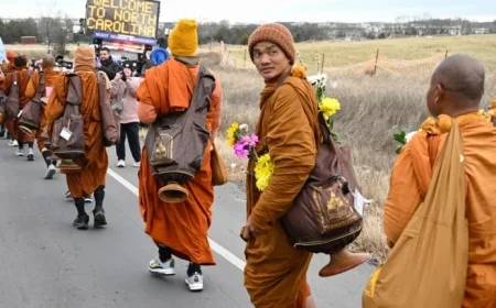 Buddhist Monks Walk Across U.S. Promoting Peace