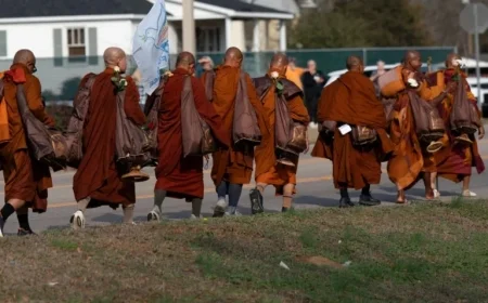 Monks’ ‘Walk for Peace’ Causes Road Closures in Northern Virginia