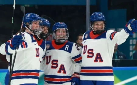 U.S. Secures Third Consecutive Victory in Olympic Women’s Hockey