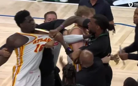 Naz Reid Ejected After Jersey-Grabbing Scuffle Against Hawks