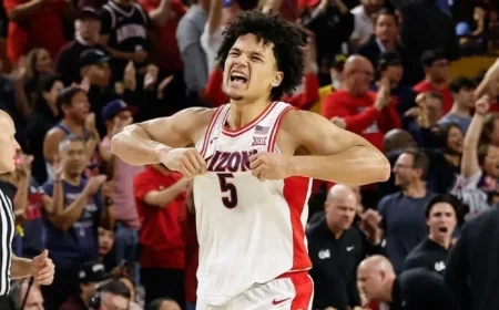 Arizona Tops AP Men’s College Basketball Poll Unanimously