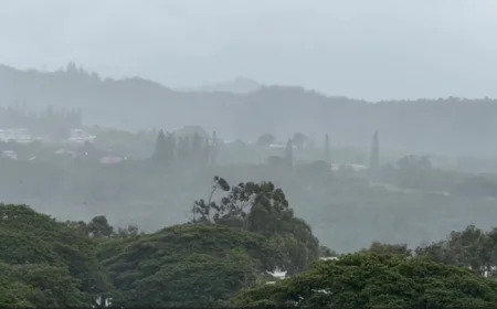 Strong Winds and Heavy Rain Persist Across the State Monday