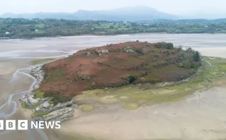 Island Near Portmeirion for Sale; Requires Waders for Access