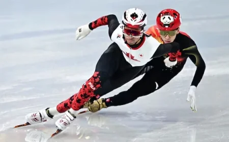 Canadian Short Track Team Secures Olympic Mixed Relay Silver