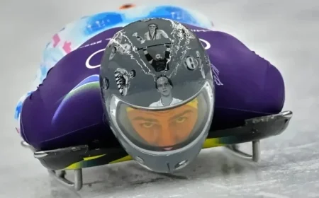 IOC Prohibits Ukrainian Athlete’s Helmet Tribute to Fallen War Heroes