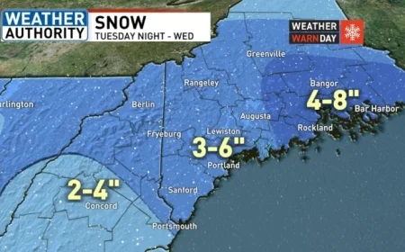 Significant Snowfall Expected: Prepare for Slippery Travel Tuesday Night
