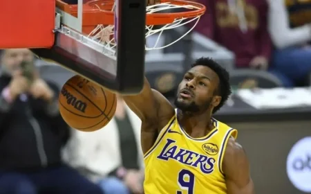 Bronny James Honored Before Game as LeBron James Sits Out