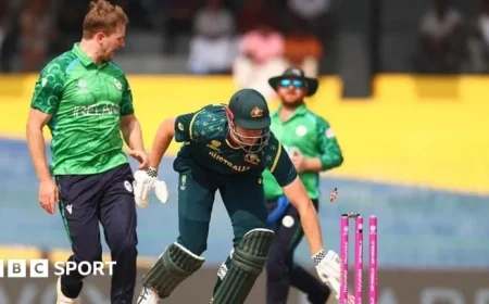 Australia’s Travis Head Falls in Second Over Against Ireland in T20 World Cup