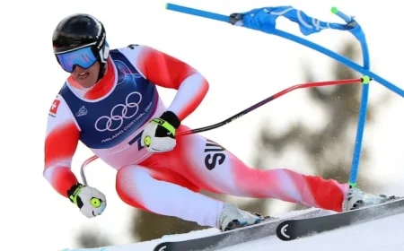 Swiss Ski Star Franjo von Allmen Secures Gold Triple in Super-G