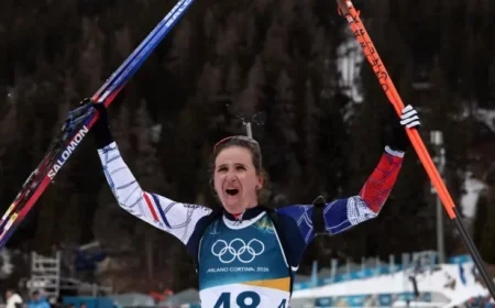 Julia Simon Wins Gold in Biathlon; Perrine Laffont Takes Ski Bronze