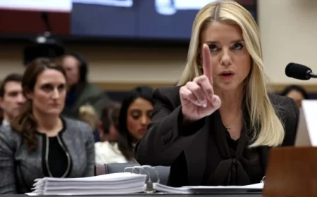 Pam Bondi Criticized by Lawmakers Over Epstein and Trump Cases