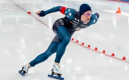 Burlington Speedskater Secures 19th Place in Olympic Debut