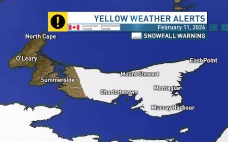 Snowfall Alert for Kings and Queens Counties in P.E.I.