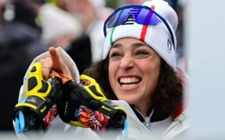 Brignone Wins Super-G Gold at 2026 Olympics with Mattarella in Attendance