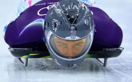 Ukrainian Athlete Disqualified from Olympic Skeleton for Helmet Images