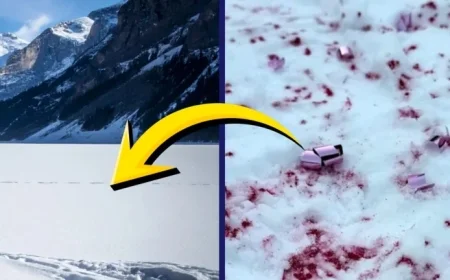 Illegal Gender Reveal Sparks $25K Fine, Leaves Pink Stains on Lake Louise