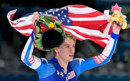 Jordan Stolz Begins Quest for Four Golds with Speedskating 1,000m Victory