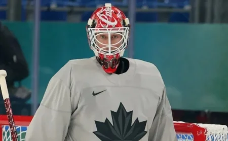 Binnington to Lead Canada as Starting Goalie in Olympic Opener