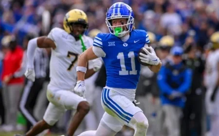 BYU Star Receiver Parker Kingston Charged with First-Degree Rape in Utah