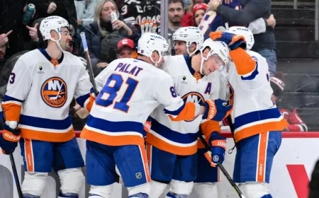 Islanders’ Horvat and Palat Clash as Olympic Rivals in Opening Match