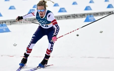 Jessie Diggins Clinches Bronze for U.S. in Women’s 10km Free Race